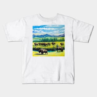 The Bison Herd Kids T-Shirt